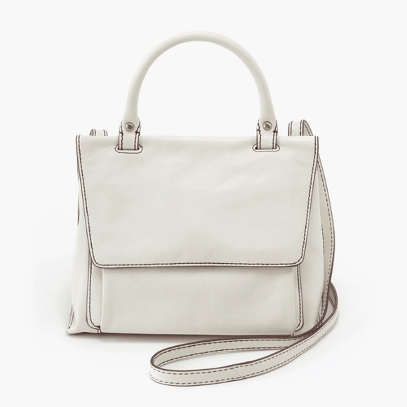 Hobo Meter cross body bag in an off white leather - Picture 5 of 8